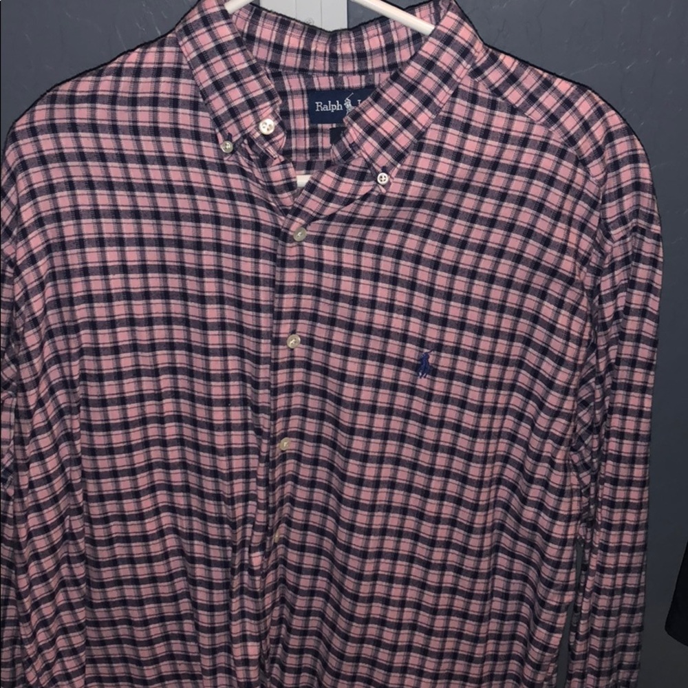 Long sleeve polo button down